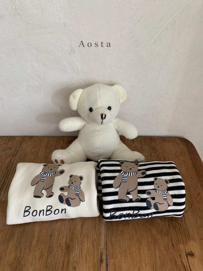 AOSTA - Korean Children Fashion - #Kfashion4kids - Bonjour Bear Tee - 4