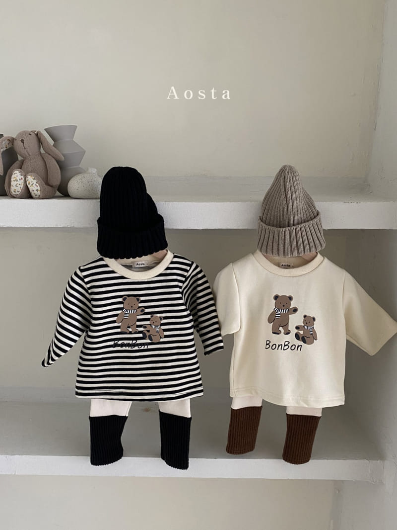 AOSTA - Korean Children Fashion - #Kfashion4kids - Bonjour Bear Tee - 6