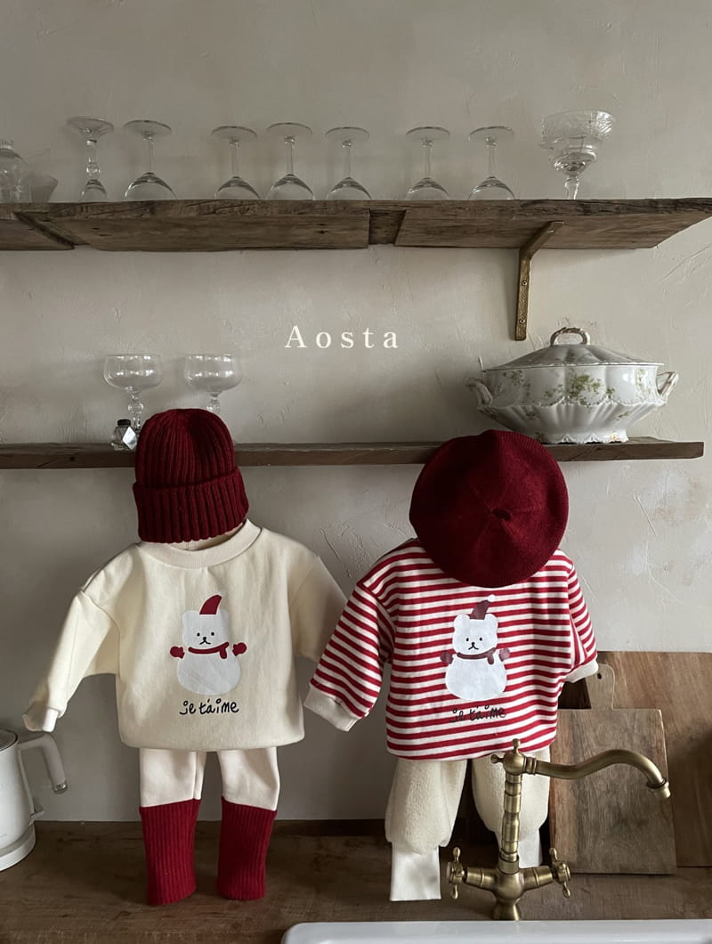 AOSTA - Korean Children Fashion - #Kfashion4kids - Snow BearTee - 4
