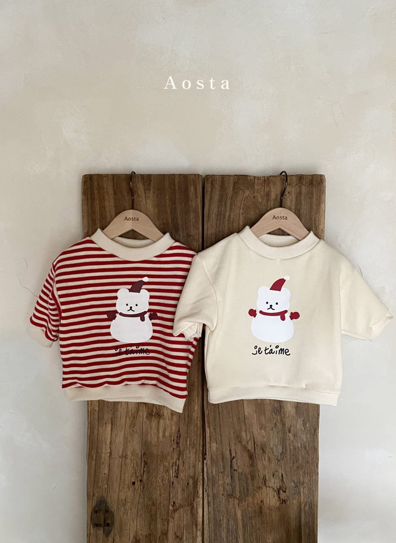 AOSTA - Korean Children Fashion - #Kfashion4kids - Snow BearTee - 5