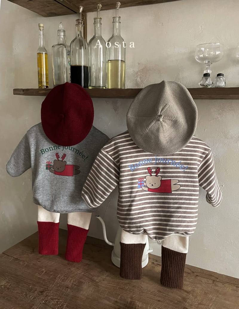 AOSTA - Korean Children Fashion - #Kfashion4kids - Bear Dolf Tee - 3