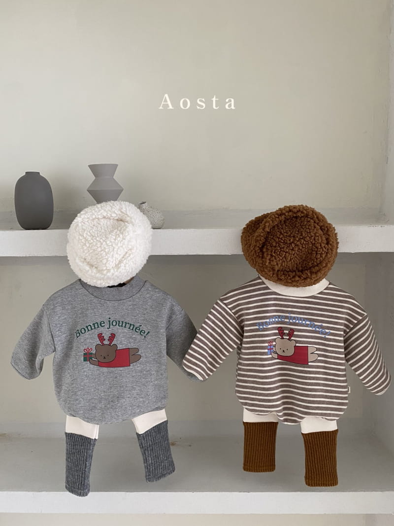 AOSTA - Korean Children Fashion - #Kfashion4kids - Bear Dolf Tee - 4