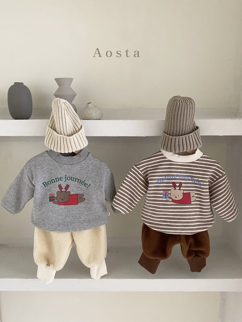 AOSTA - Korean Children Fashion - #Kfashion4kids - Bear Dolf Tee - 6