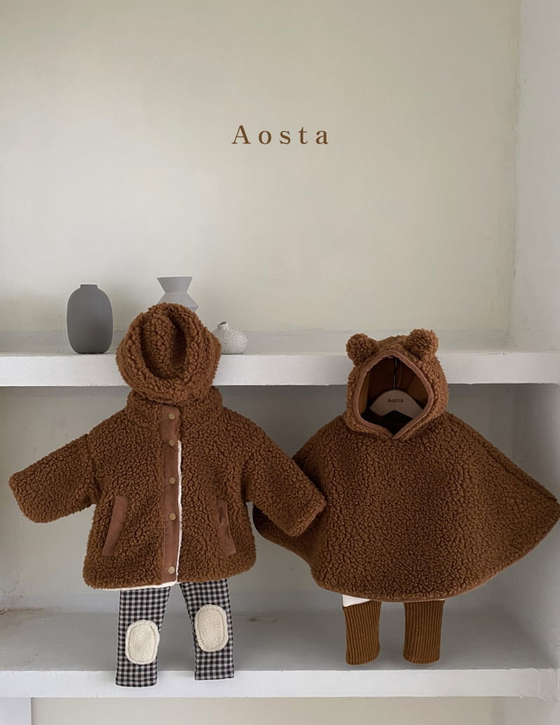 AOSTA - Korean Children Fashion - #Kfashion4kids - Lamb Lamb Bear Cape - 8