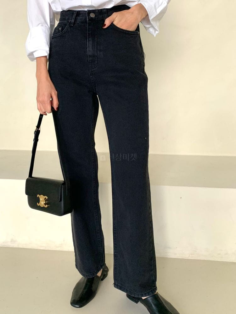 AROUND110 - Korean Children Fashion - #Kfashion4kids - Premium Black Jeans - 4