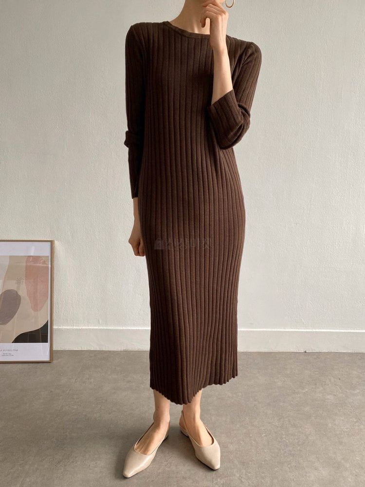 AROUND110 - Korean Children Fashion - #Kfashion4kids - Rib Knit One-piece - 4