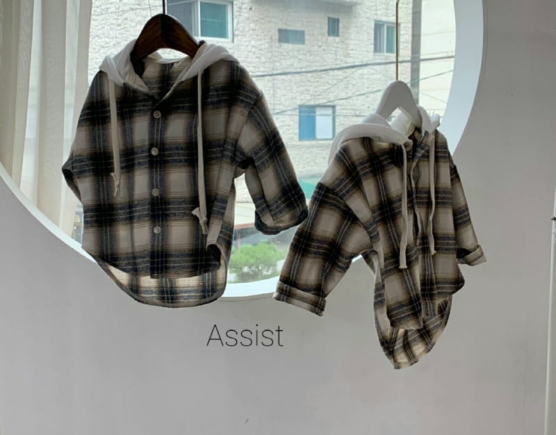 ASSIST - Korean Children Fashion - #Kfashion4kids - Hong Check Shirt