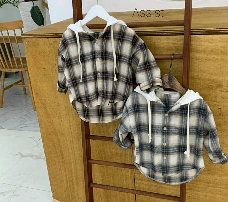ASSIST - Korean Children Fashion - #Kfashion4kids - Hong Check Shirt - 4