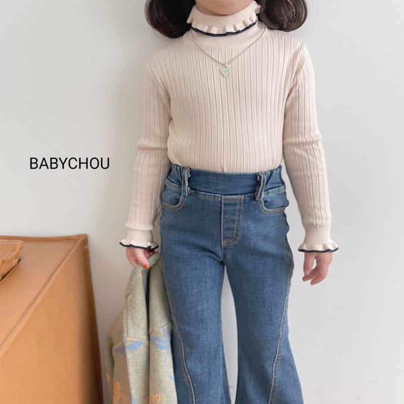 BABYCHOU - Korean Children Fashion - #Kfashion4kids - Nijou Turtleneck Tee - 6