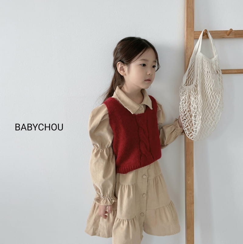 BABYCHOU - Korean Children Fashion - #Kfashion4kids - Collar Cancan One-piece - 10