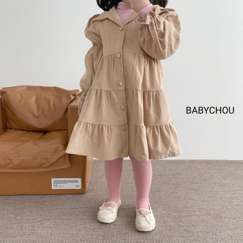 BABYCHOU - Korean Children Fashion - #Kfashion4kids - Collar Cancan One-piece - 7