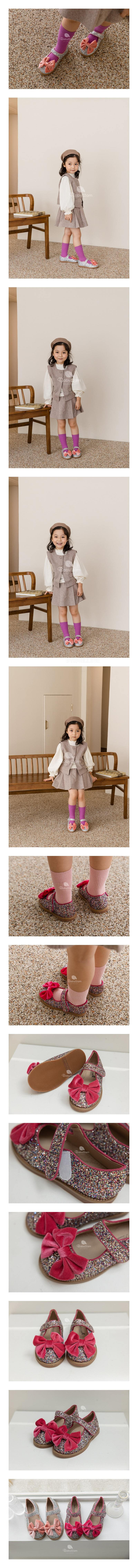 BABYZZAM - Korean Children Fashion - #Kfashion4kids - 071 Shopia Ribbon Flats