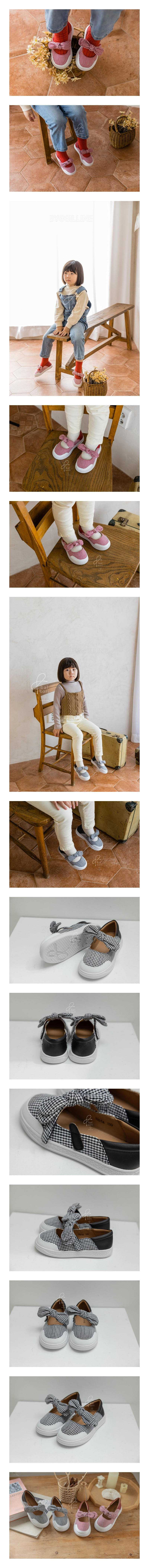 BABYZZAM - Korean Children Fashion - #Kfashion4kids - 1925 Cha Char Ribbon Slip-on