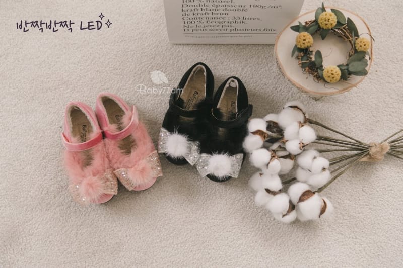 BABYZZAM - Korean Children Fashion - #Kfashion4kids - Winter Celine LED Flats
