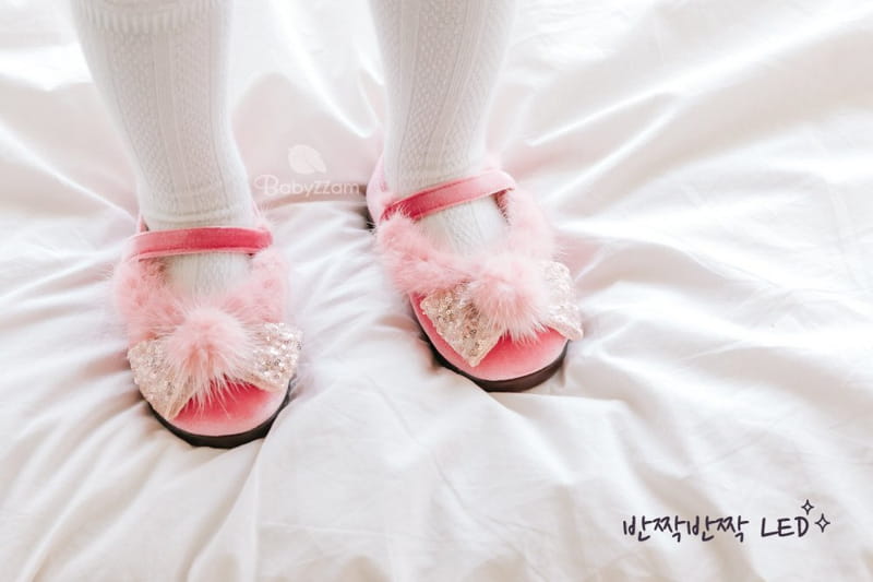 BABYZZAM - Korean Children Fashion - #Kfashion4kids - Winter Celine LED Flats - 12
