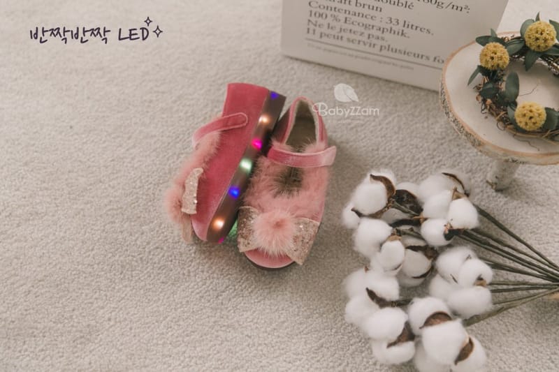 BABYZZAM - Korean Children Fashion - #Kfashion4kids - Winter Celine LED Flats - 2