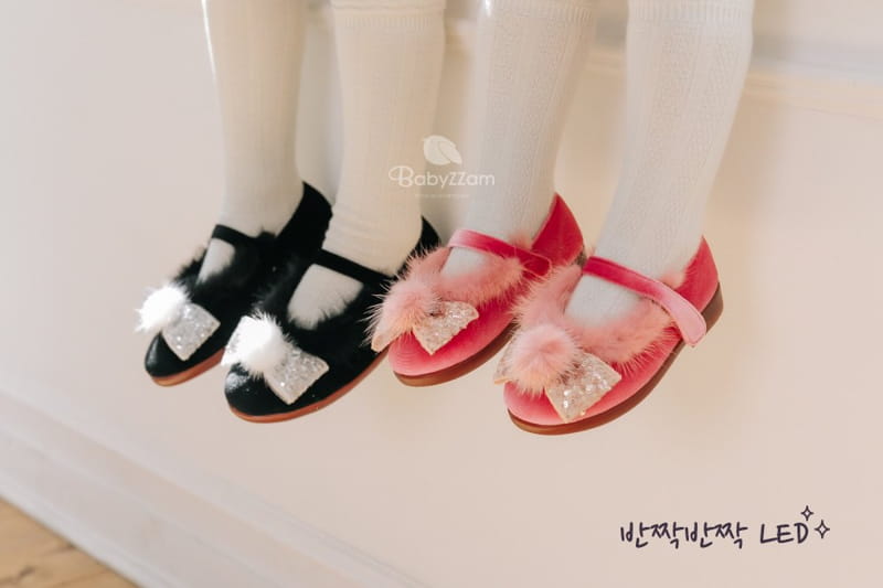 BABYZZAM - Korean Children Fashion - #Kfashion4kids - Winter Celine LED Flats - 6