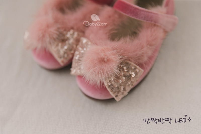 BABYZZAM - Korean Children Fashion - #Kfashion4kids - Winter Celine LED Flats - 8