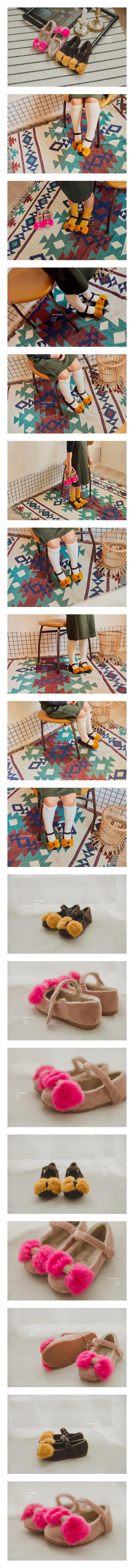 BABYZZAM - Korean Children Fashion - #Kfashion4kids - Cara Fur Ribbon Flat