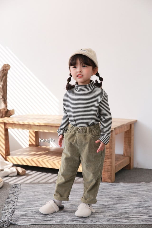 BEAGLE - Korean Children Fashion - #Kfashion4kids - Joy Stripes Turtleneck - 11