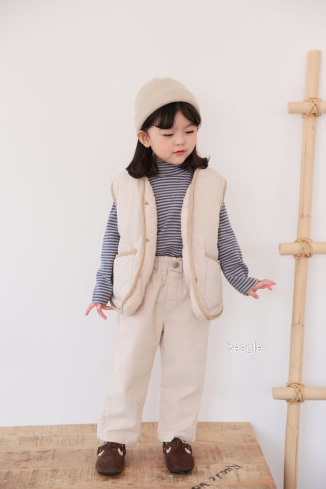 BEAGLE - Korean Children Fashion - #Kfashion4kids - Joy Stripes Turtleneck - 4
