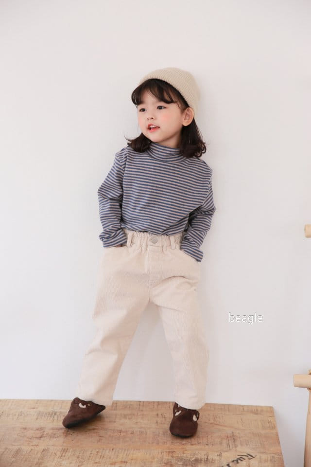 BEAGLE - Korean Children Fashion - #Kfashion4kids - Joy Stripes Turtleneck - 5