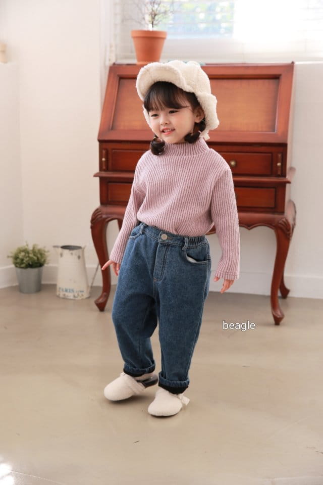 BEAGLE - Korean Children Fashion - #Kfashion4kids - Cozy Knit Half Turtleneck Tee - 10