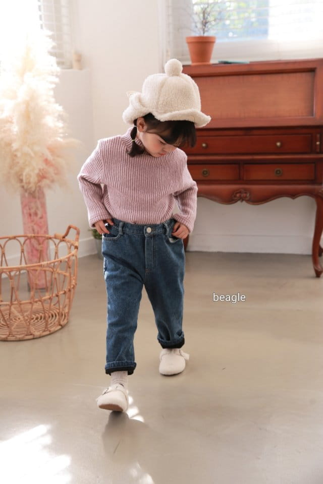 BEAGLE - Korean Children Fashion - #Kfashion4kids - Cozy Knit Half Turtleneck Tee - 9