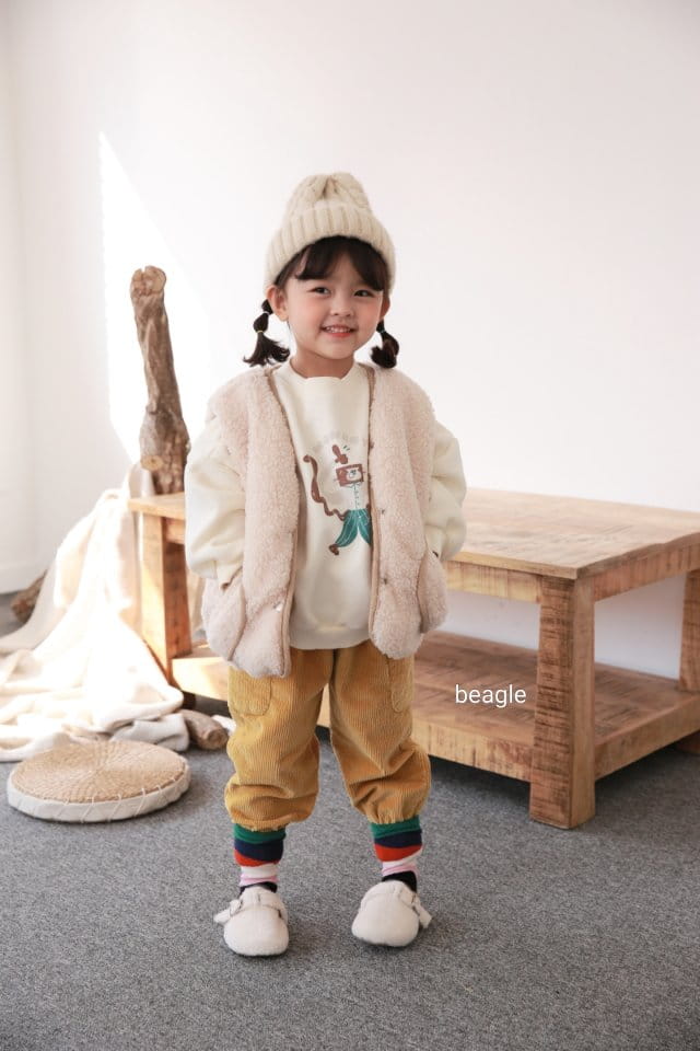 BEAGLE - Korean Children Fashion - #Kfashion4kids - Mongsil Reversible Padding Vest - 7