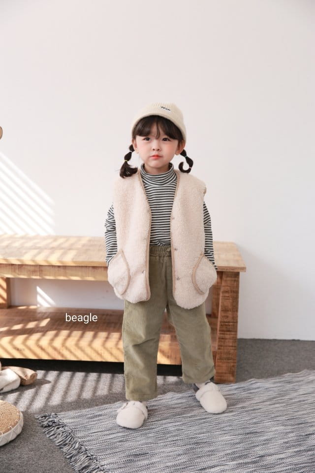 BEAGLE - Korean Children Fashion - #Kfashion4kids - Mongsil Reversible Padding Vest - 8