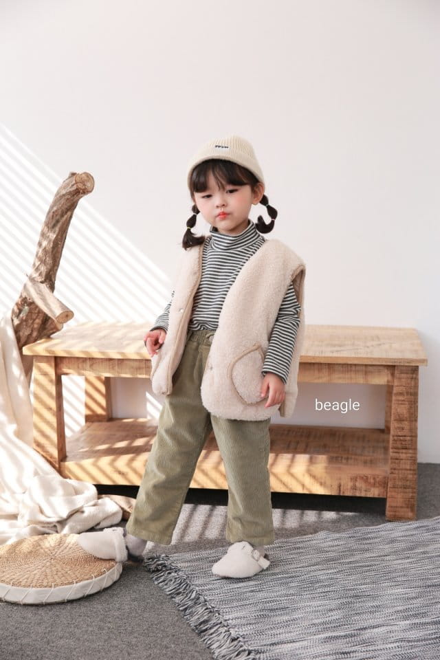BEAGLE - Korean Children Fashion - #Kfashion4kids - Mongsil Reversible Padding Vest - 9