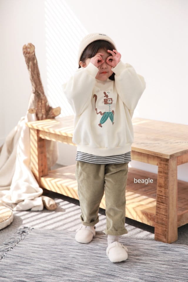 BEAGLE - Korean Children Fashion - #Kfashion4kids - Marlang Span Fleece Rib Pants - 11