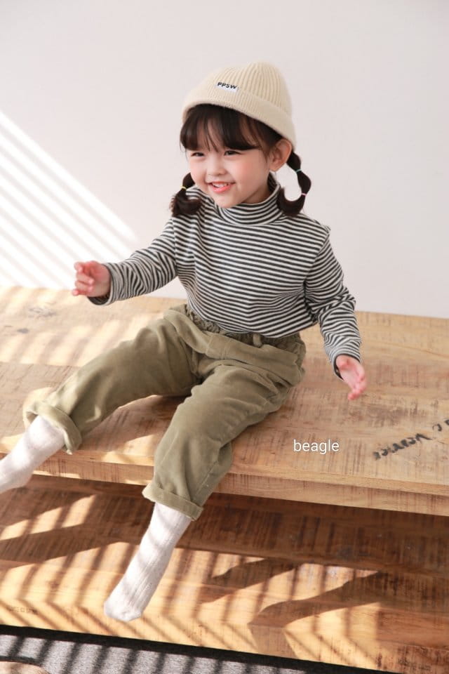 BEAGLE - Korean Children Fashion - #Kfashion4kids - Marlang Span Fleece Rib Pants - 12