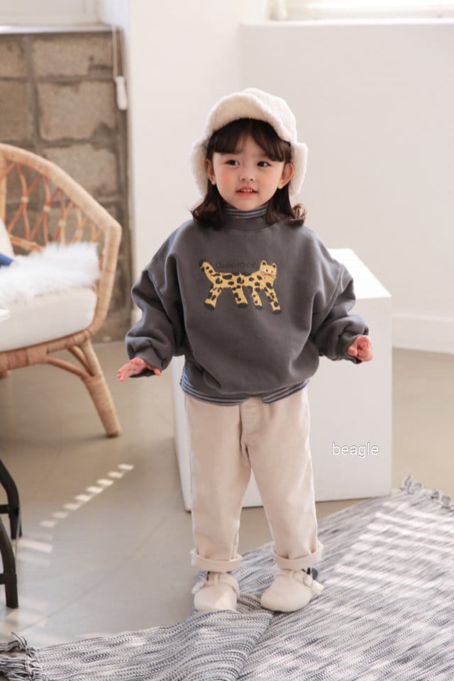 BEAGLE - Korean Children Fashion - #Kfashion4kids - Marlang Span Fleece Rib Pants - 4