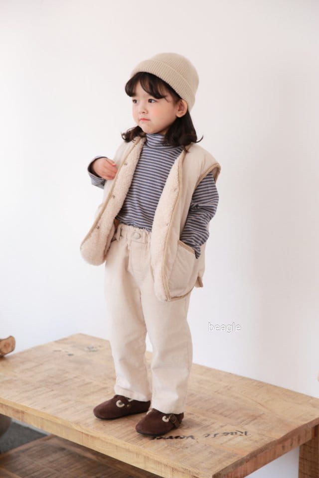 BEAGLE - Korean Children Fashion - #Kfashion4kids - Marlang Span Fleece Rib Pants - 6