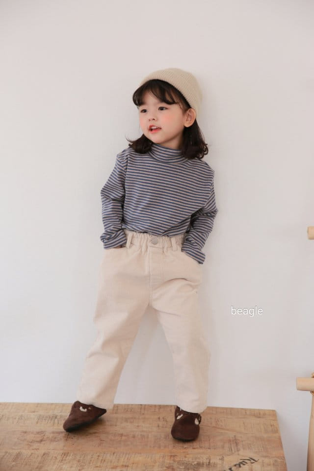 BEAGLE - Korean Children Fashion - #Kfashion4kids - Marlang Span Fleece Rib Pants - 7