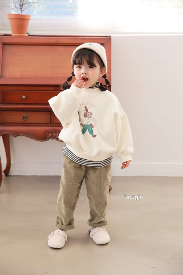 BEAGLE - Korean Children Fashion - #Kfashion4kids - Marlang Span Fleece Rib Pants - 9