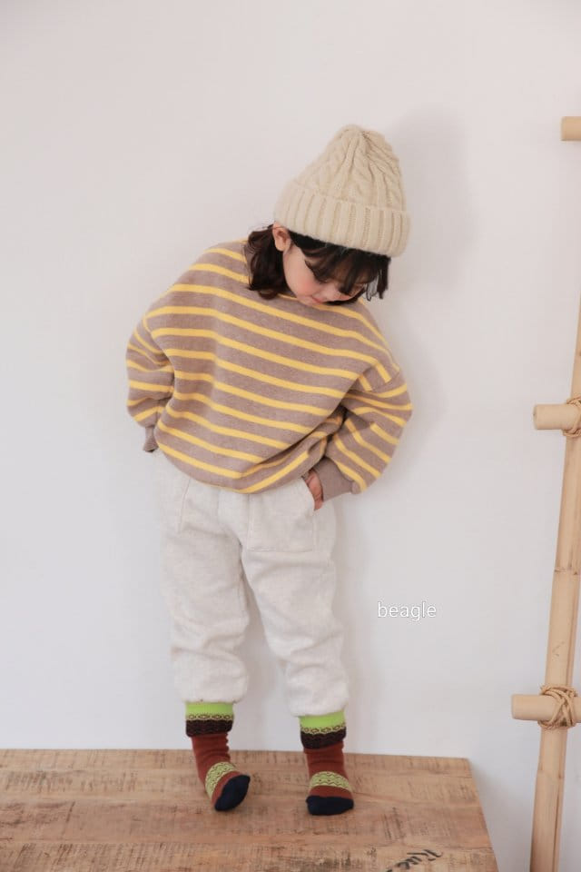 BEAGLE - Korean Children Fashion - #Kfashion4kids - Pudding Reversible Fleece Jogger Pants - 2