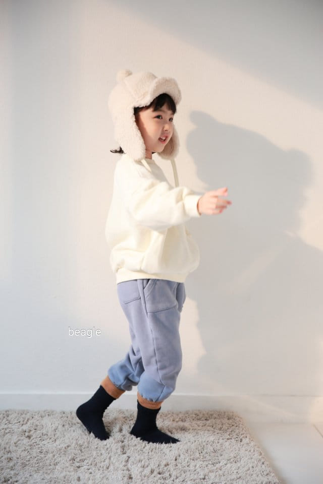BEAGLE - Korean Children Fashion - #Kfashion4kids - Pudding Reversible Fleece Jogger Pants - 9