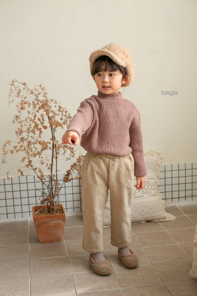 BEAGLE - Korean Children Fashion - #Kfashion4kids - Unit Span Fleece Pants