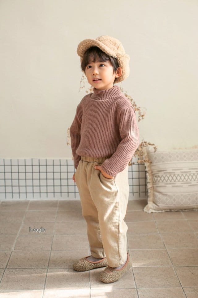 BEAGLE - Korean Children Fashion - #Kfashion4kids - Unit Span Fleece Pants - 2