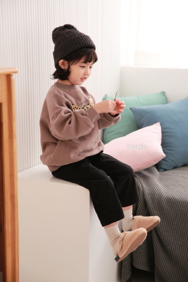 BEAGLE - Korean Children Fashion - #Kfashion4kids - Unit Span Fleece Pants - 6