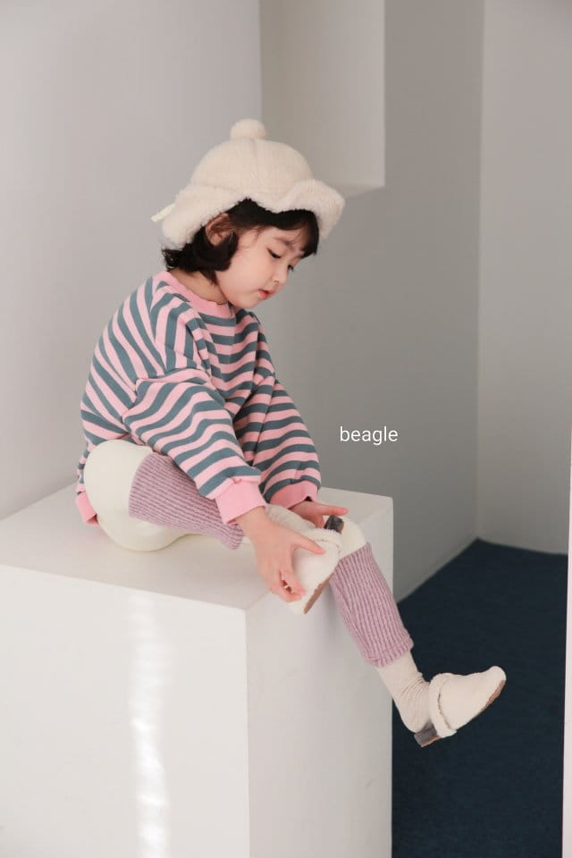 BEAGLE - Korean Children Fashion - #Kfashion4kids - Jelly Stripes Sweatshirt - 12