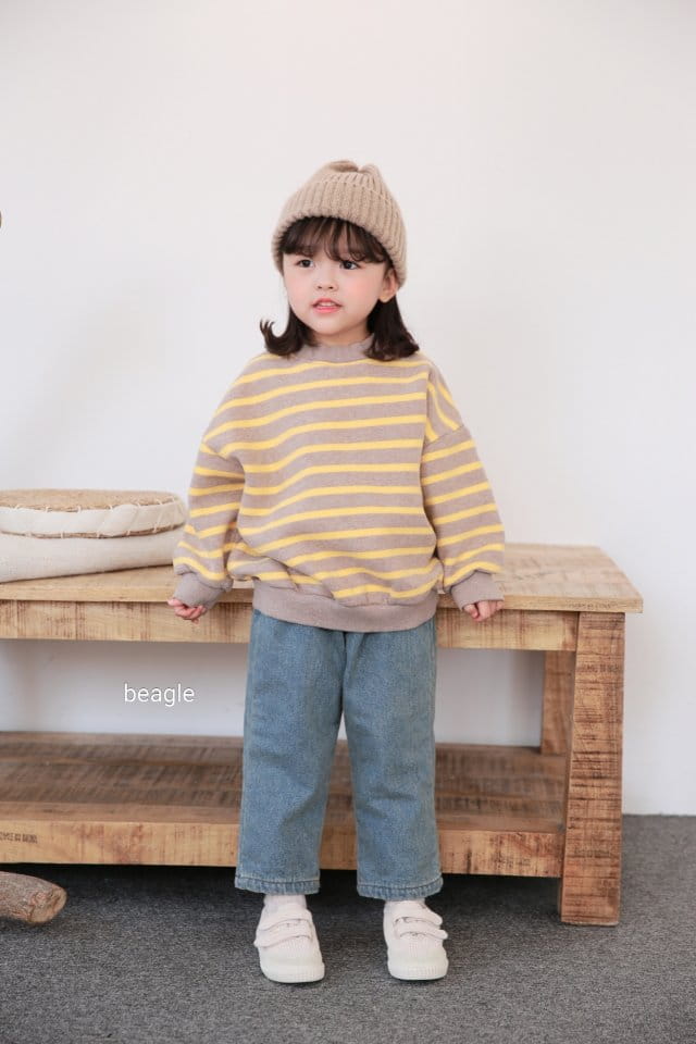 BEAGLE - Korean Children Fashion - #Kfashion4kids - Jelly Stripes Sweatshirt - 3