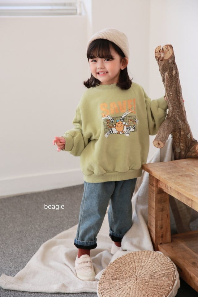 BEAGLE - Korean Children Fashion - #Kfashion4kids - Save Painting Sweatshirt - 6
