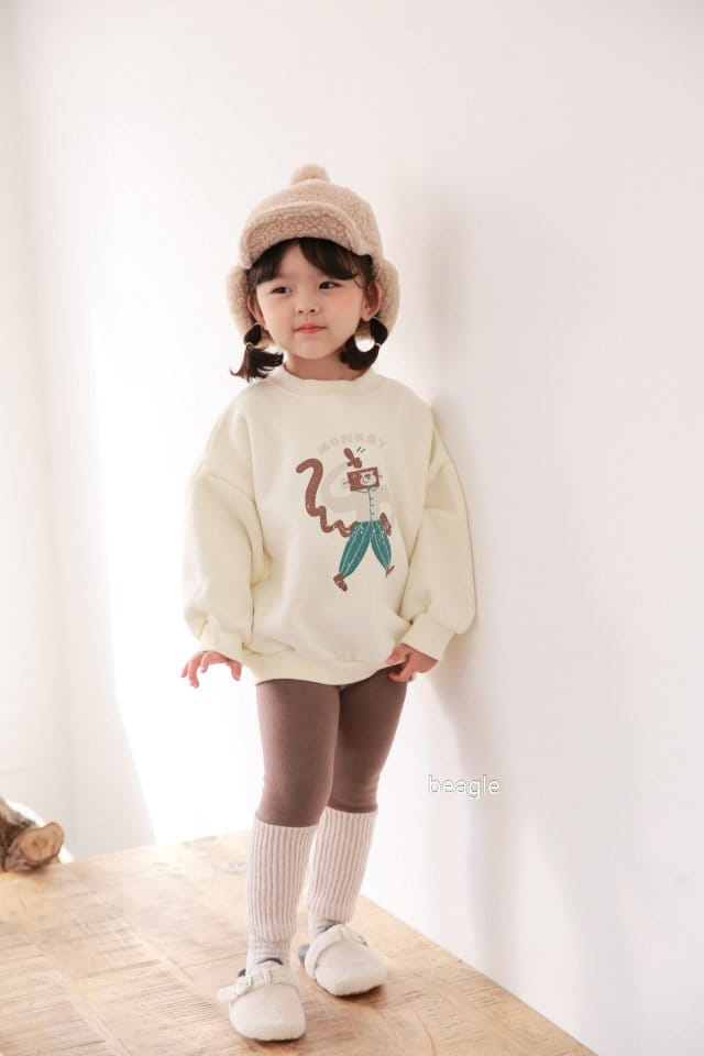 BEAGLE - Korean Children Fashion - #Kfashion4kids - Monkey Painting Sweatshirt - 9