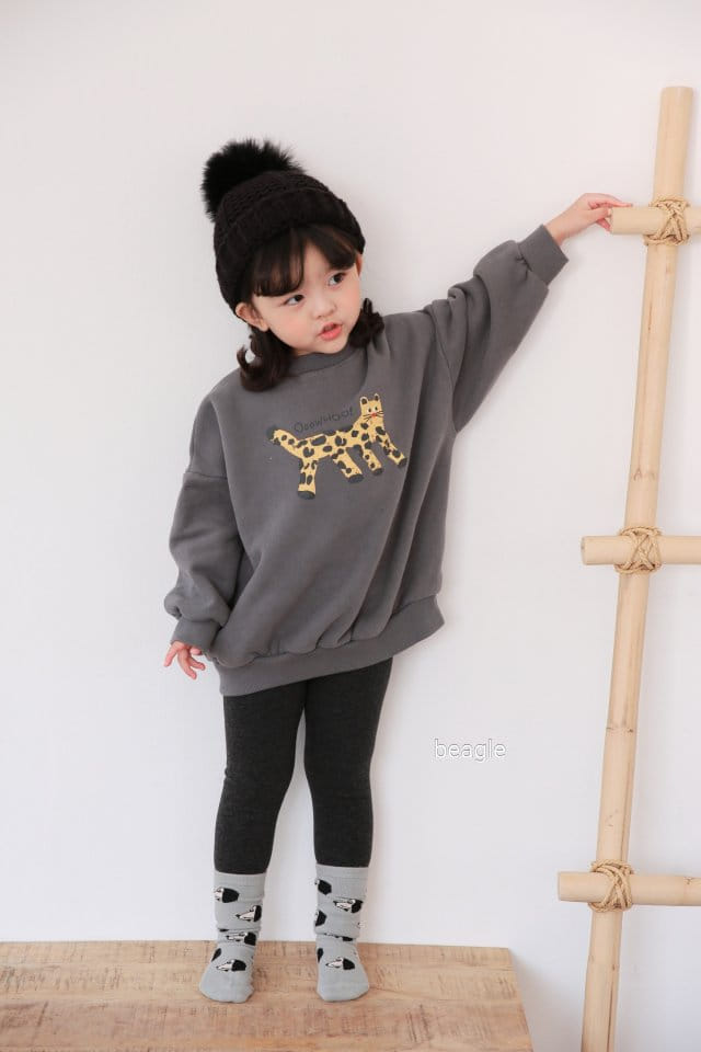 BEAGLE - Korean Children Fashion - #Kfashion4kids - Cheetah Painting Sweatshirt - 10