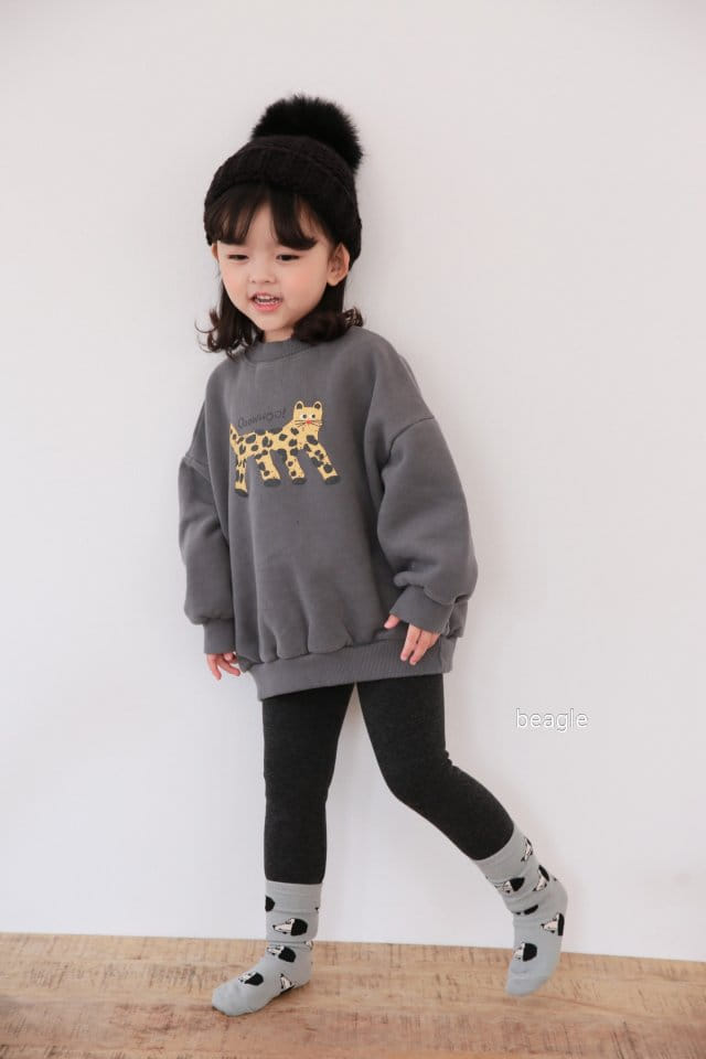 BEAGLE - Korean Children Fashion - #Kfashion4kids - Cheetah Painting Sweatshirt - 12