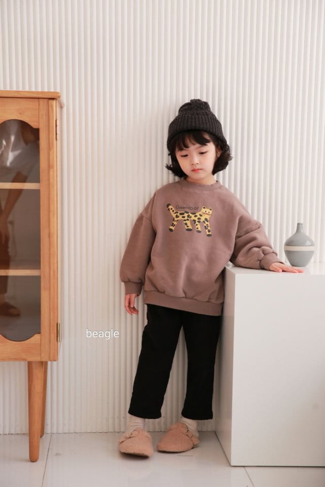BEAGLE - Korean Children Fashion - #Kfashion4kids - Cheetah Painting Sweatshirt - 3