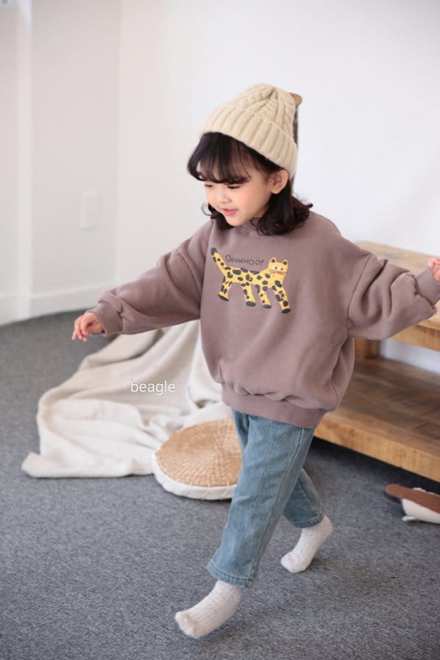 BEAGLE - Korean Children Fashion - #Kfashion4kids - Cheetah Painting Sweatshirt - 5
